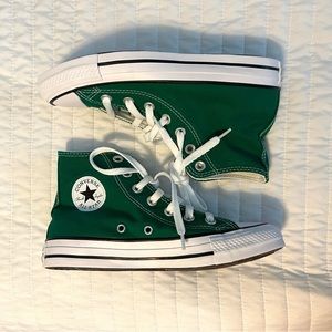 Green high top Converse